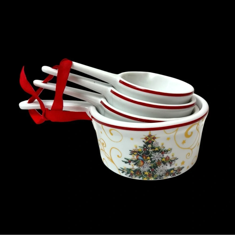 Williams Sonoma Twas the Night Before Christmas‎ Porcelain Measuring Cup Set